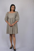 OWO THE LABEL Dot Print Square Neck Knee Length Dress (OTL-DRS1038)